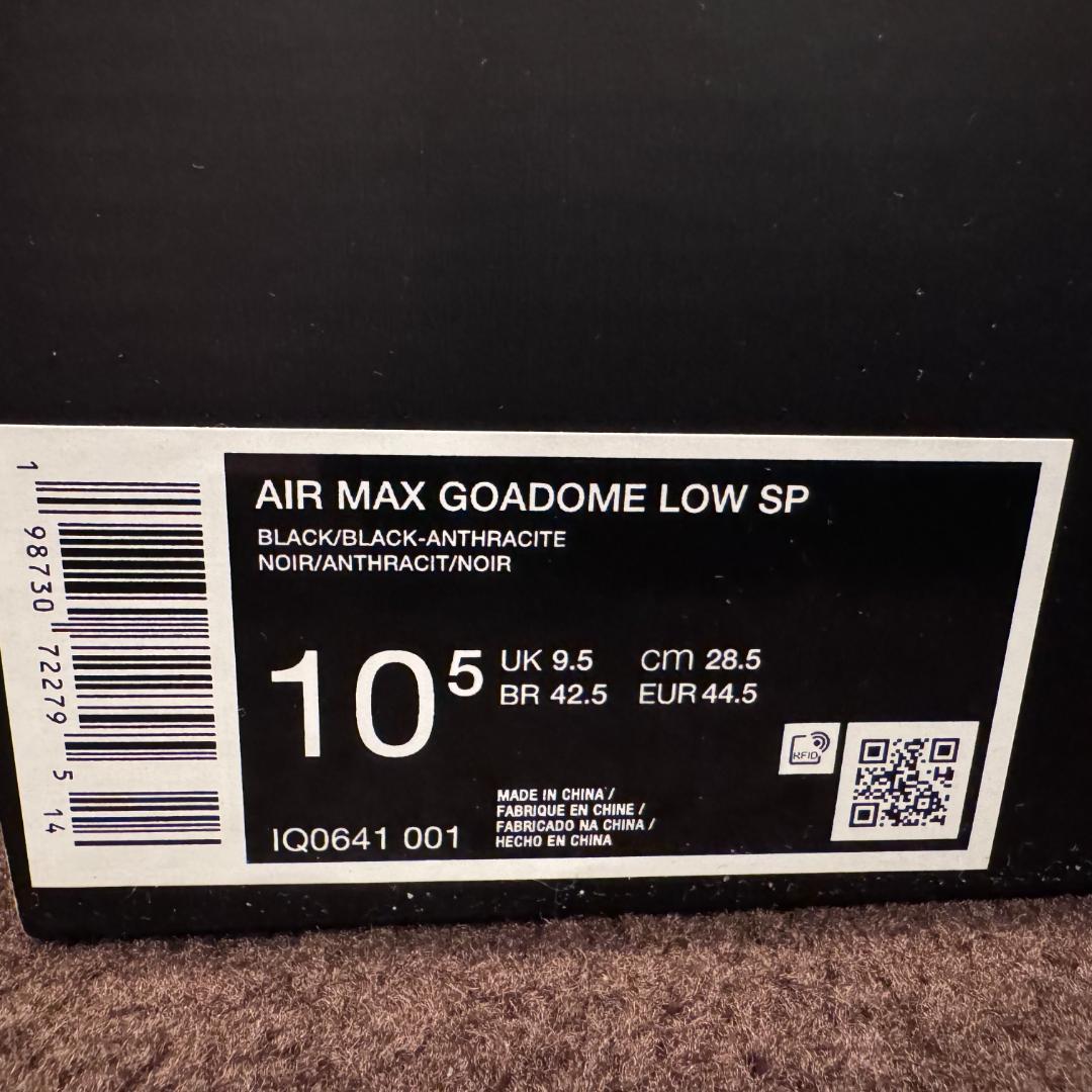 靴 NIKE AIR MAX GOADOME LOW SP BLACK 28.5cm