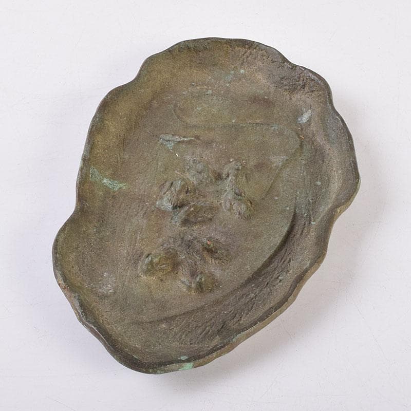 十三世 金谷五良三郎作 青銅瑞鶴巣籠灰皿 共箱 C R8959 - メルカリ