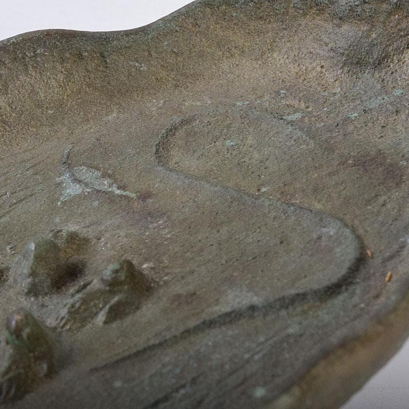 十三世 金谷五良三郎作 青銅瑞鶴巣籠灰皿 共箱 C R8959 - メルカリ