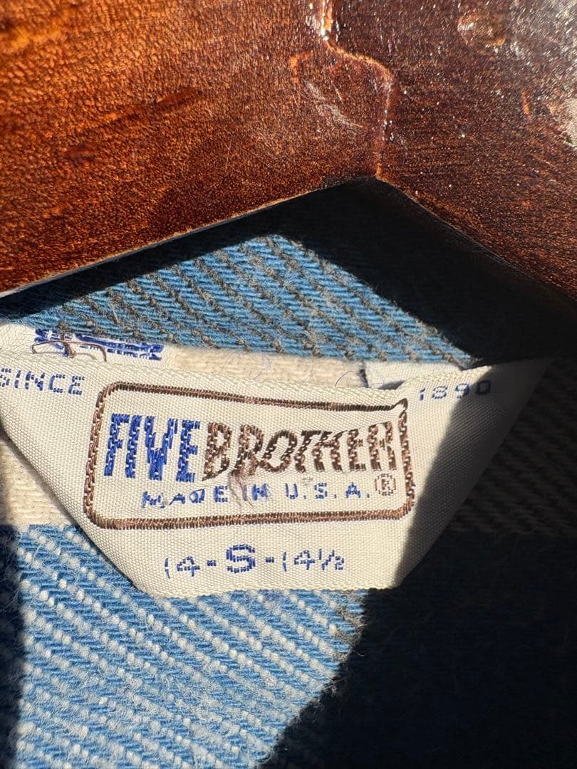 FIVE BROTHER フランネルネルシャツ 14-S-1/2