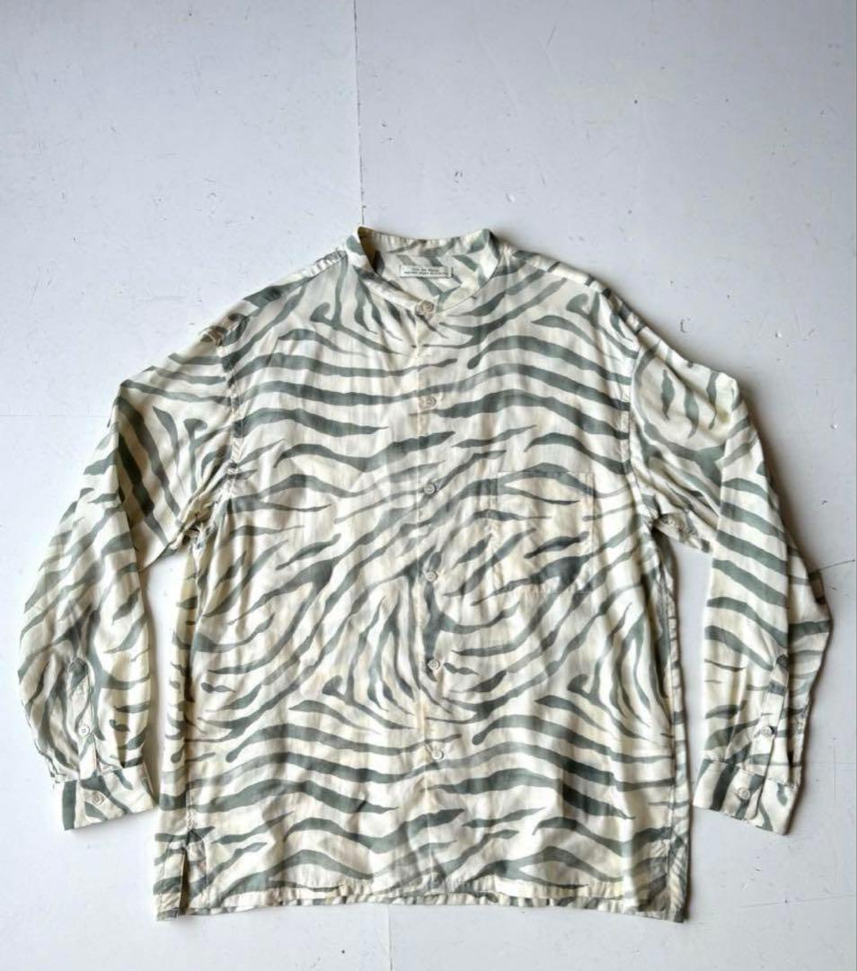 n*i様 OLD JOE&CO. オールドジョー　バンドカラーシャツ　14 1/ OLD JOE | プリントオープンカラーシャツ - RIZID