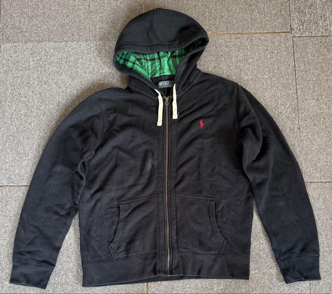 Polo by Ralph Lauren ジップパーカー 黒 Lサイズ swag