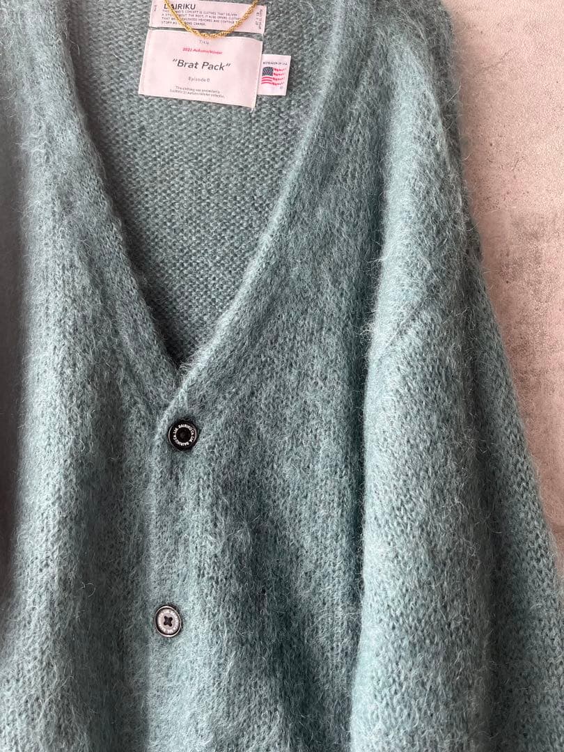 ダイリク 21AWモヘア カーディガン グリーン 別注 DAIRIKU - メルカリ
