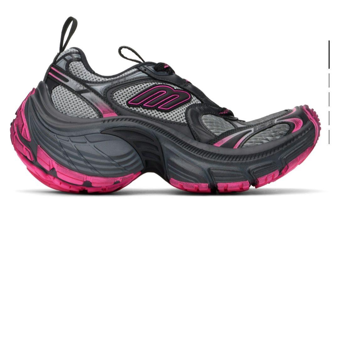 サイズ42】BALENCIAGA 10xl ブラック×ピンク スニーカー - メルカリ