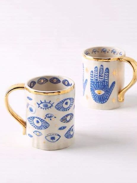 アンソロポロジー ナタリーレテ ティタニア マグカップ 2点セット 国内在庫）Nathalie Lete Titania Mug - ANTHROPOLOGY(アンソロ