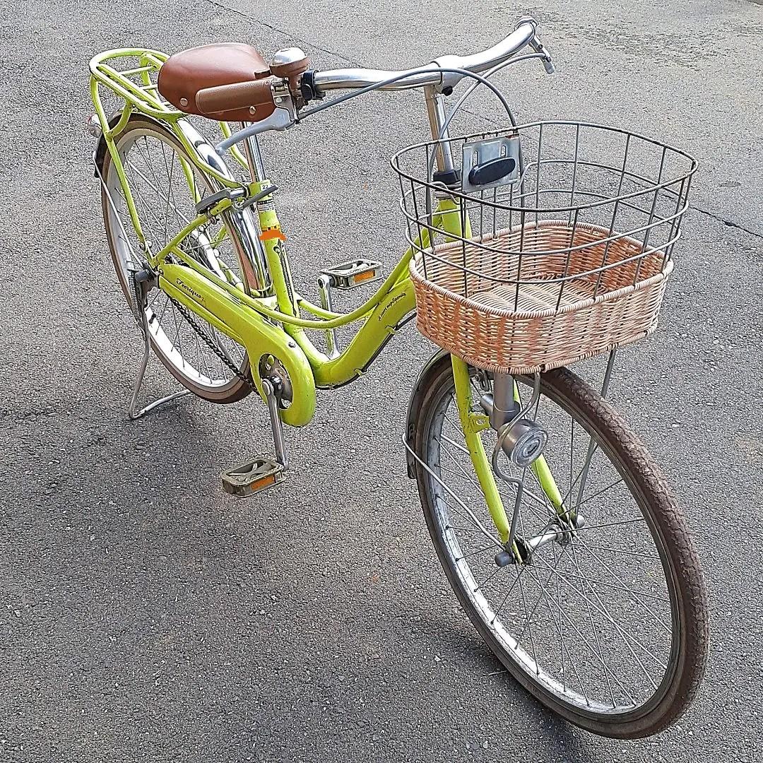 子ども 自転車 22インチ 黄緑 ライトグリーン 子供 女の子 - メルカリ