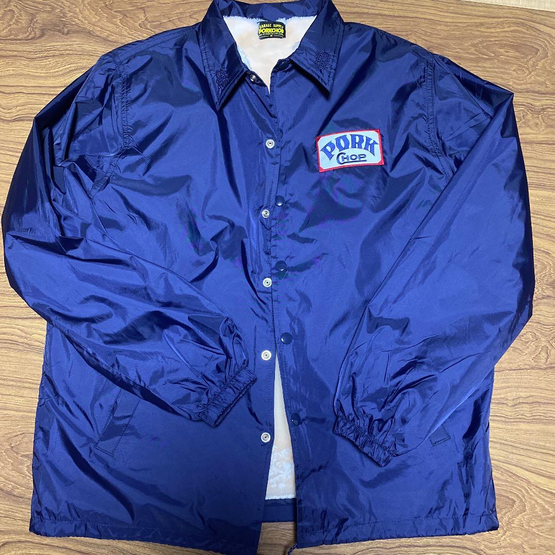 PORKCHOP ポークチョップ 裏ボアコーチジャケット ネイビー Lサイズ