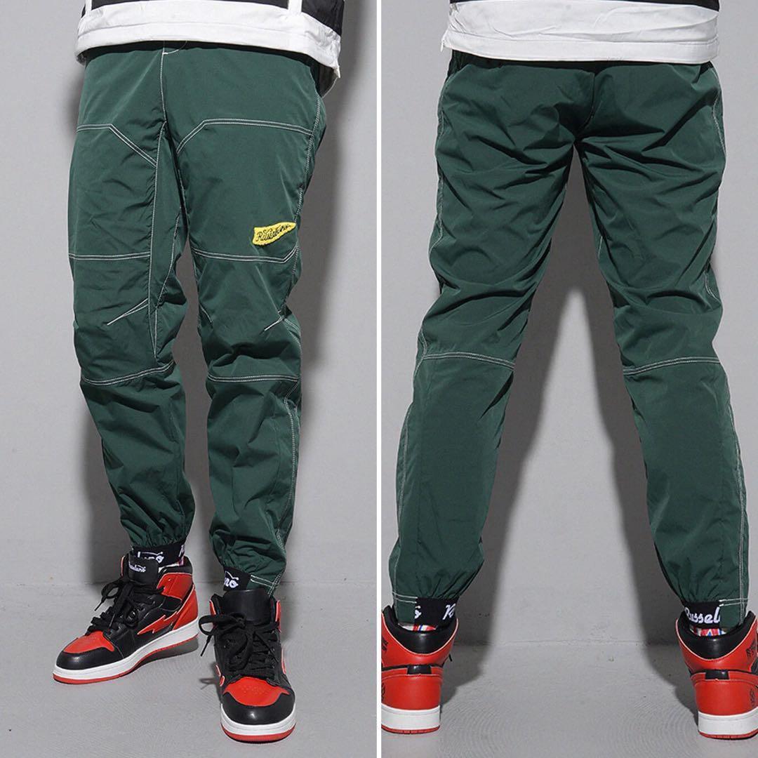 新品 ラッセルノ ゴルフ ウィンド ストップ ロング パンツ グリーン L