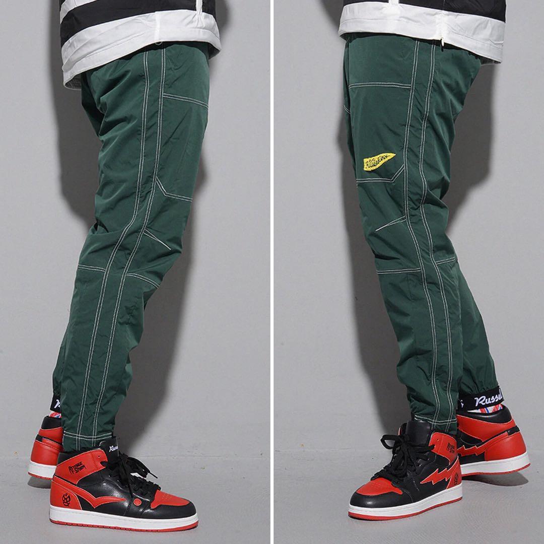 新品 ラッセルノ ゴルフ ウィンド ストップ ロング パンツ グリーン L