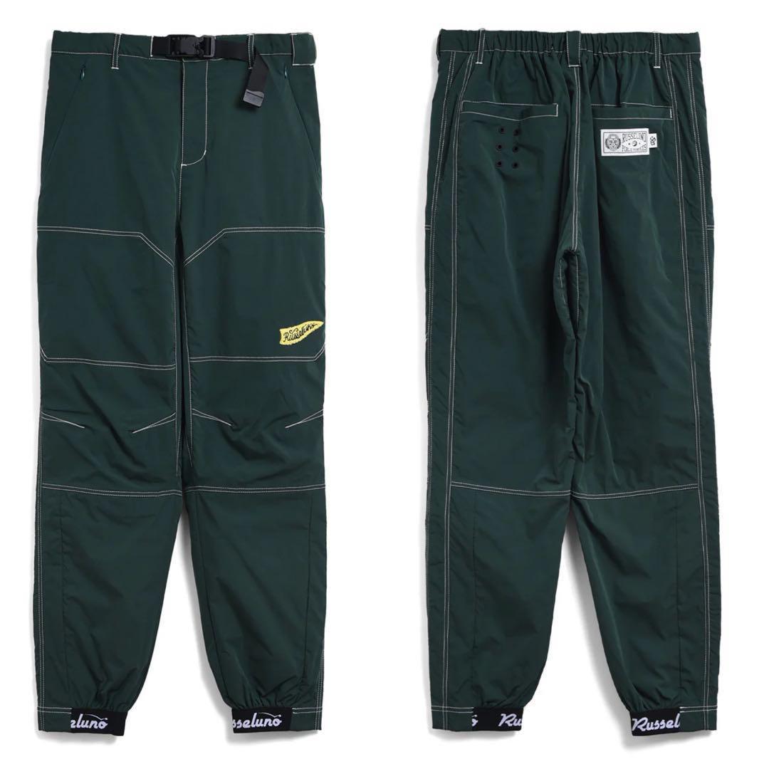 新品 ラッセルノ ゴルフ ウィンド ストップ ロング パンツ グリーン L