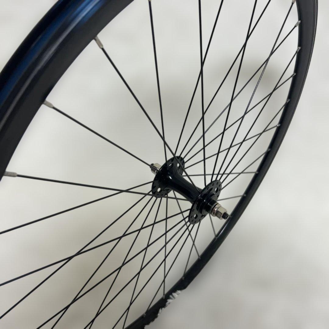 極美品】ピスト用 ホイール 前後セット ブラック