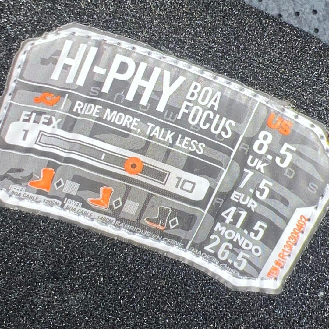 5回使用 26.5cm RIDE HI-PHY W-BOA スノーボードブーツ