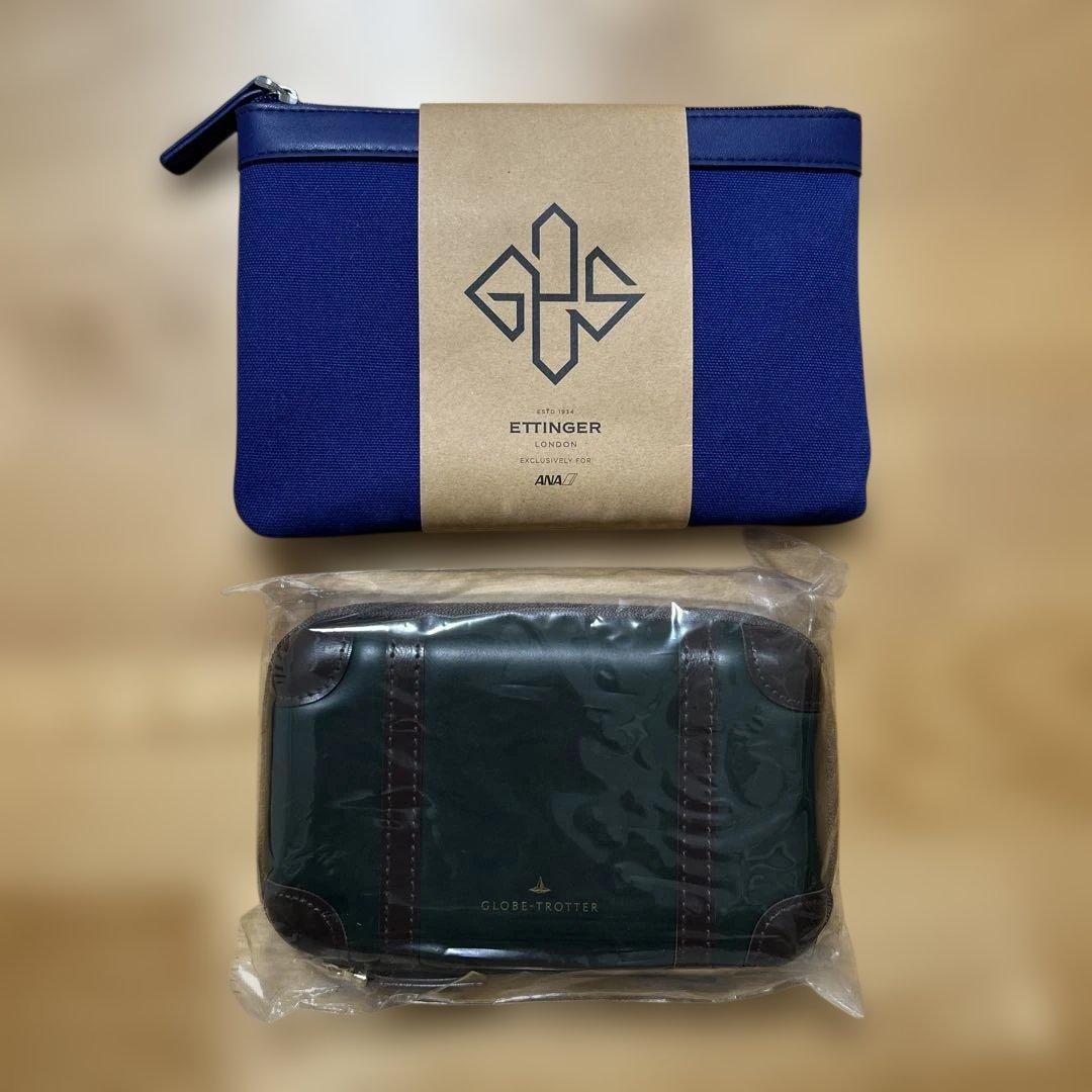 ANAビジネスクラス アメニティポーチGLOBE TROTTER 未開封・未使用