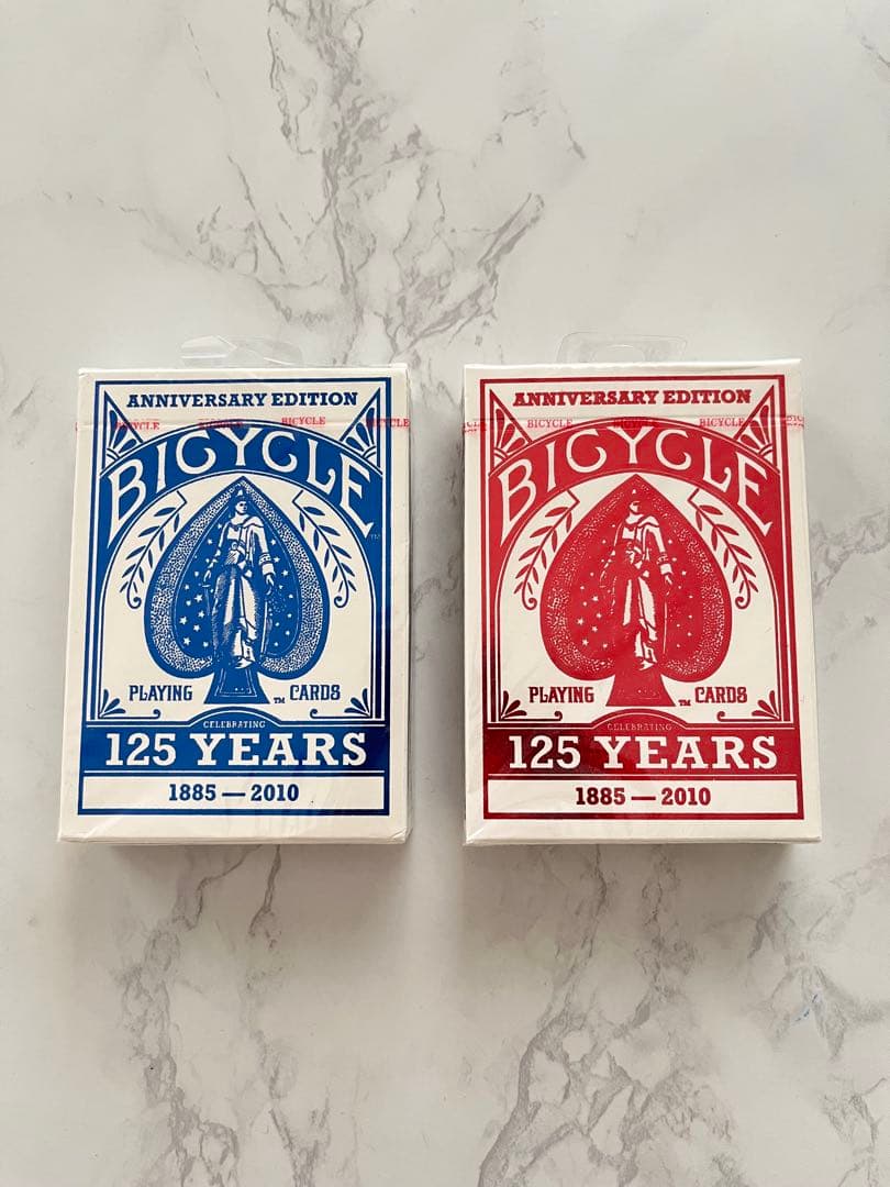 未開封/希少】Bicycle 125アニバーサリー 赤/青トランプセット - メルカリ