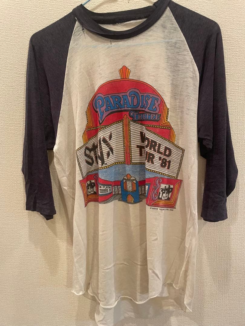 STYX パラダイスシアター Tシャツ　ビンテージバンドTシャツ! サイズM相当