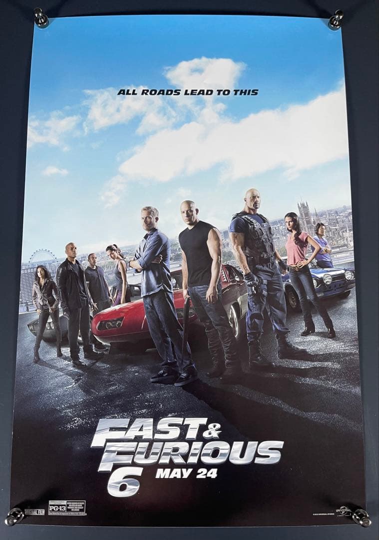 枚数限定*映画館用片面印刷ポスターUS版:ワイルドスピード ユーロ