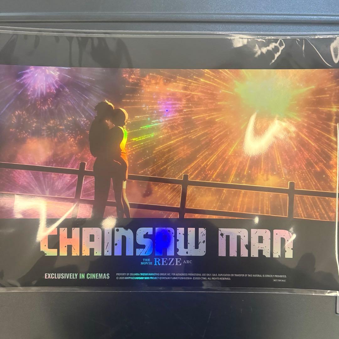 韓国 チェンソーマン 7週目映画特典 ホログラムA3ポスター 台湾 香港