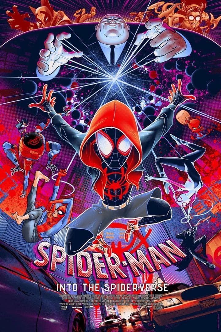 スパイダーマン スパイダーバース ポスター MONDO BNG シルクスクリーン Amazon.co.jp: 映画 スパイダーマン スパイダーバース ポスター