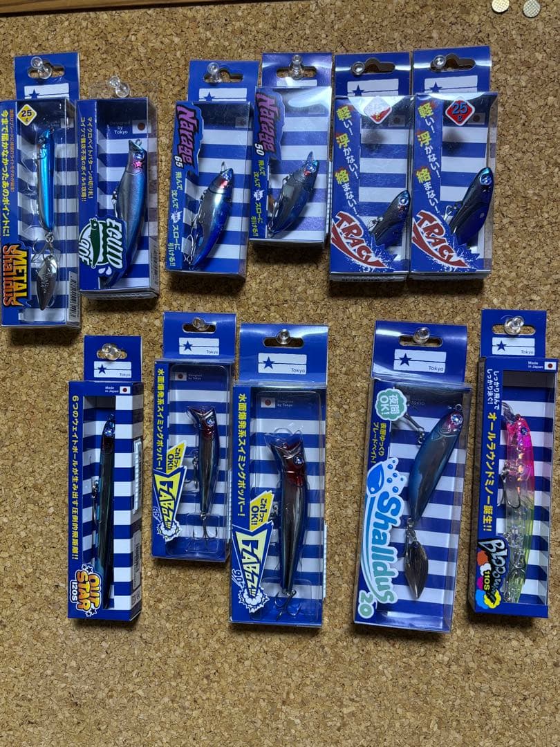 ブルーブルーBlueBlue　新品未使用品　ルアーまとめ売り11品 BlueBlue（ブルーブルー） ゼッパー80S 釣り 80mm 10g シンキング