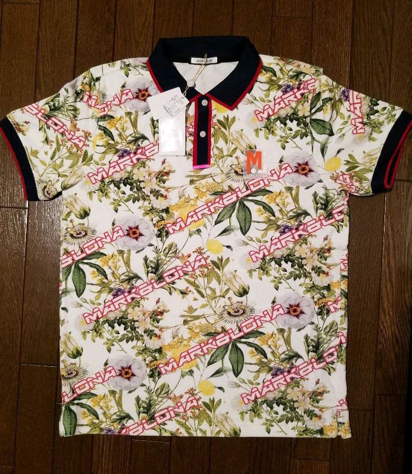 新品 ゴルフウェア マーク＆ロナ 半袖 GIORNO SEVEN（ジョルノセブン） ゴルフ モックネックシャツ ゴルフ