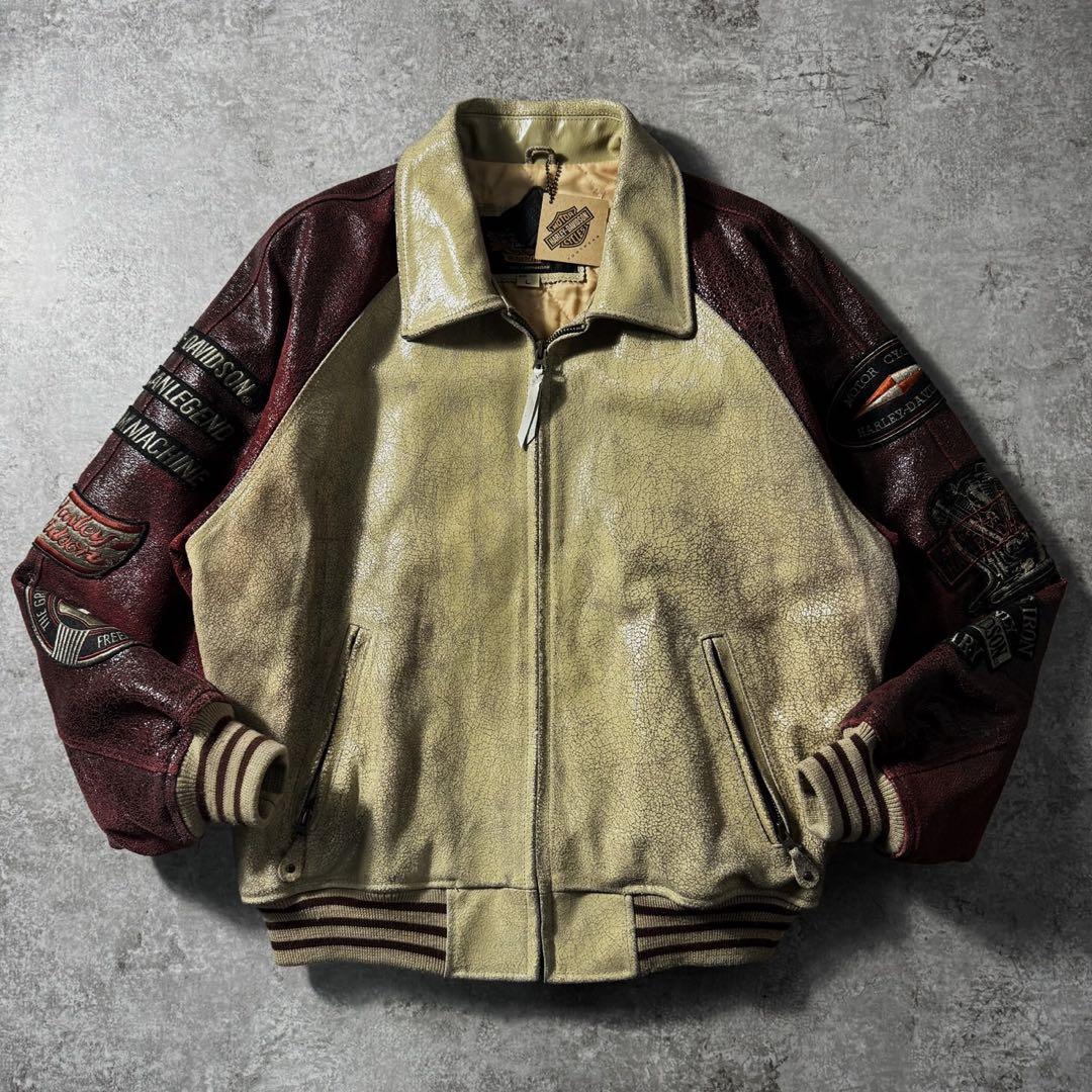 90s ハーレーダビッドソン フライトレザージャケット A-2 G-1 - メルカリ