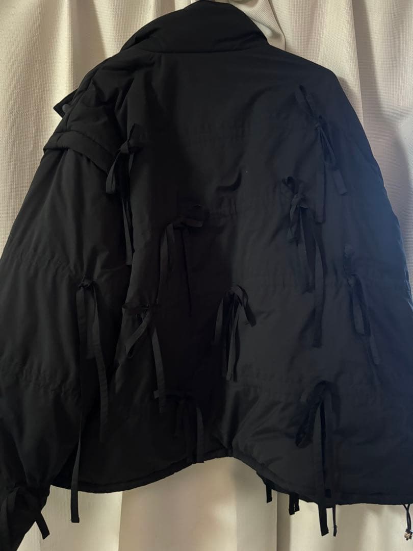 MAISON SPECIAL ブラック リボン ダウンジャケット - メルカリ