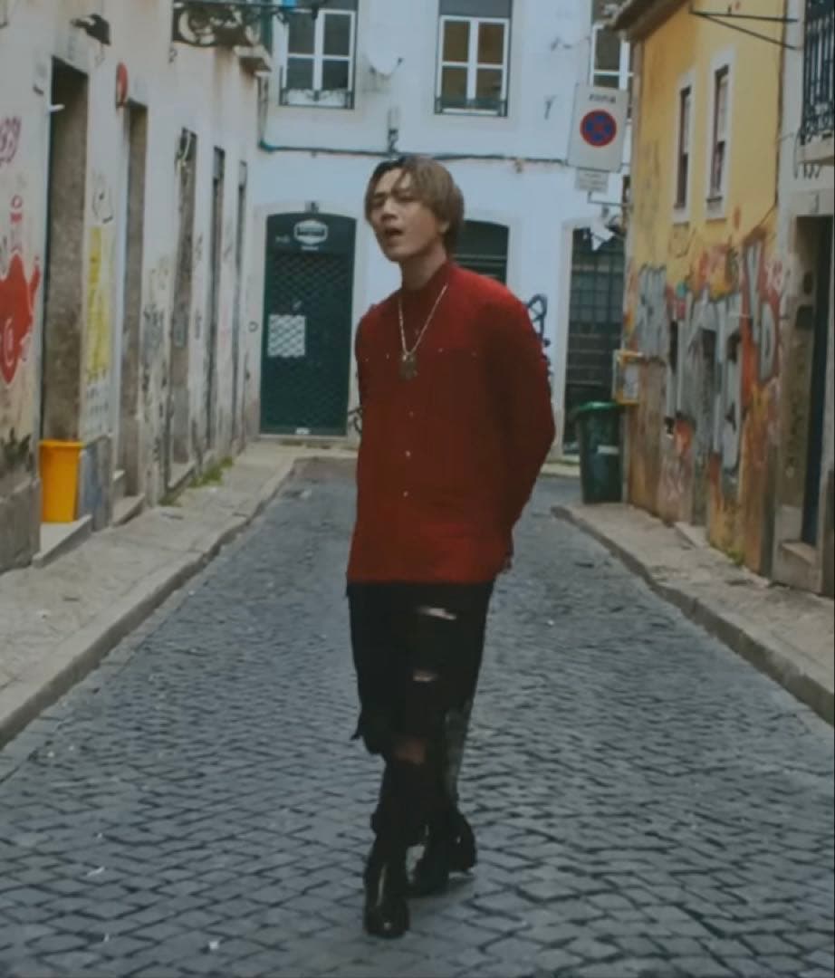 《美品》登坂広臣着用 Saint Laurent paris 総柄 シルクシャツ