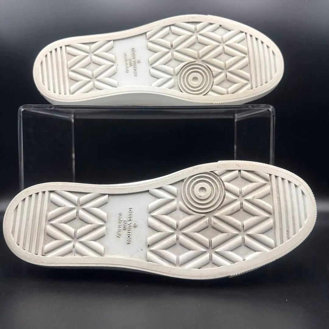 極美品】ルイヴィトン スニーカー ダミエ シルバー メンズ 26.5cm相当