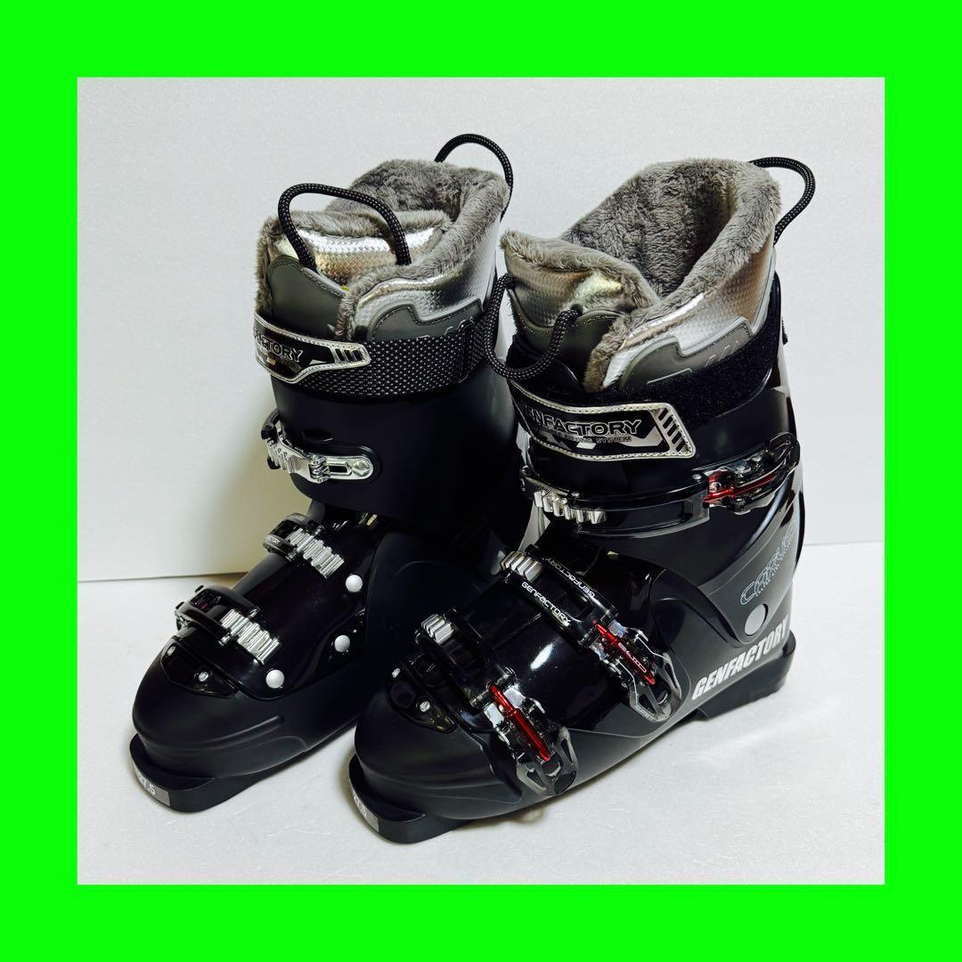 未使用28.5CM スキー ブーツ黒色ブラックGENFACTORY CARVE5 GEN FACTORY（ゲンファクトリー） ゲン スキーブーツ CARVE 5 SP