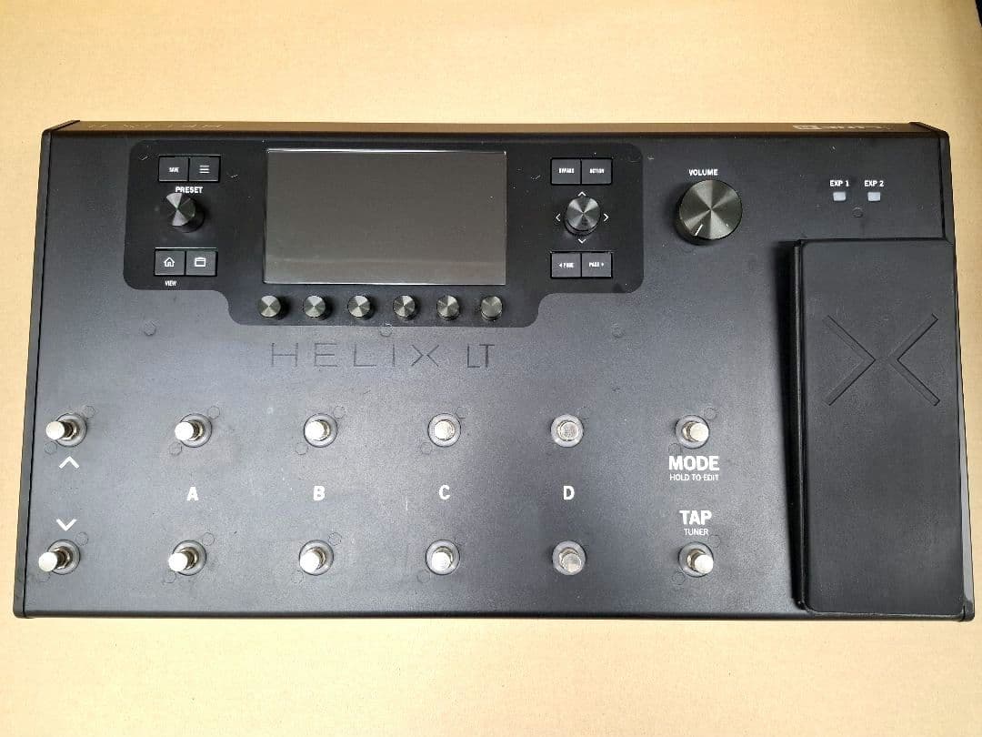 【フットペダル故障】LINE 6 HELIX LT プロギタリストのプリセット付 Line 6 Helix LT Footswitch Guitar Multi-FX Floor Processor | Full