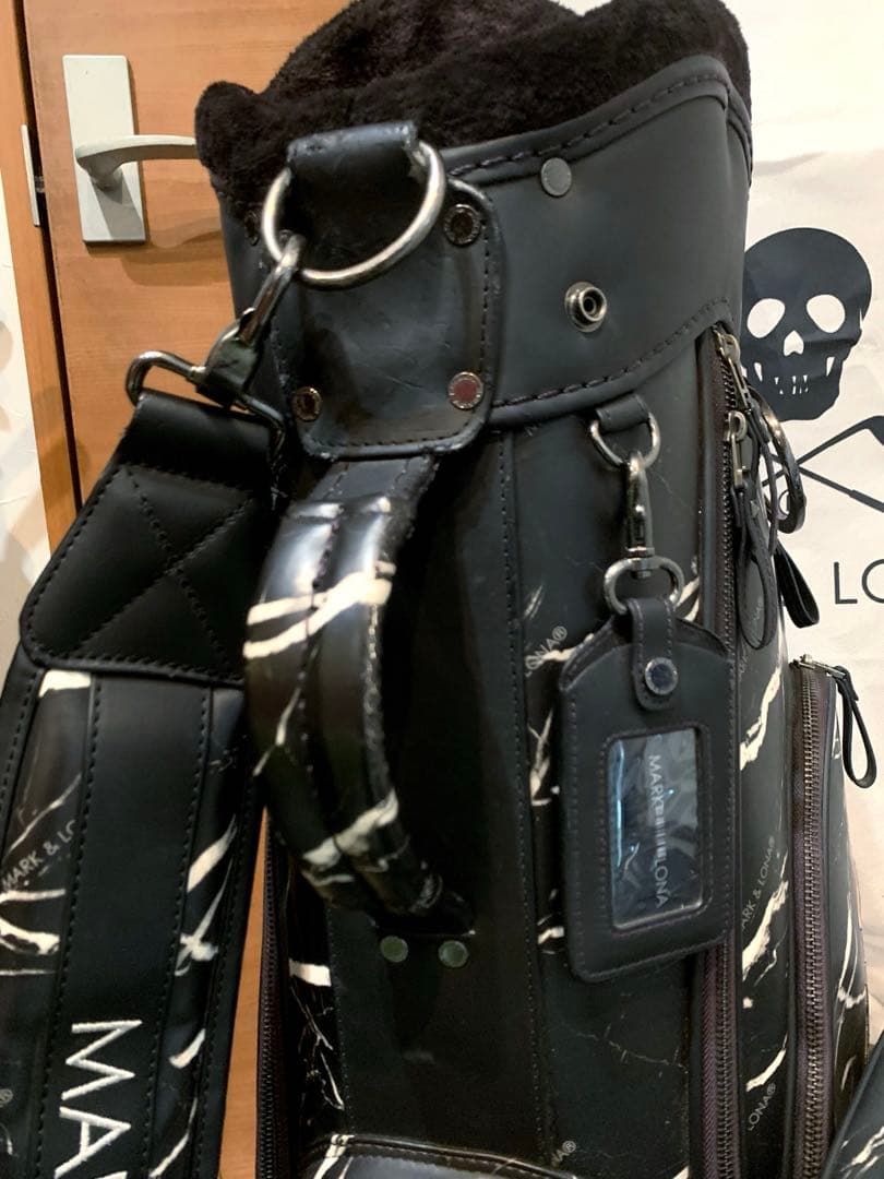 希少 即完売 マークアンドロナ mark&lona キャディバッグ 大理石柄