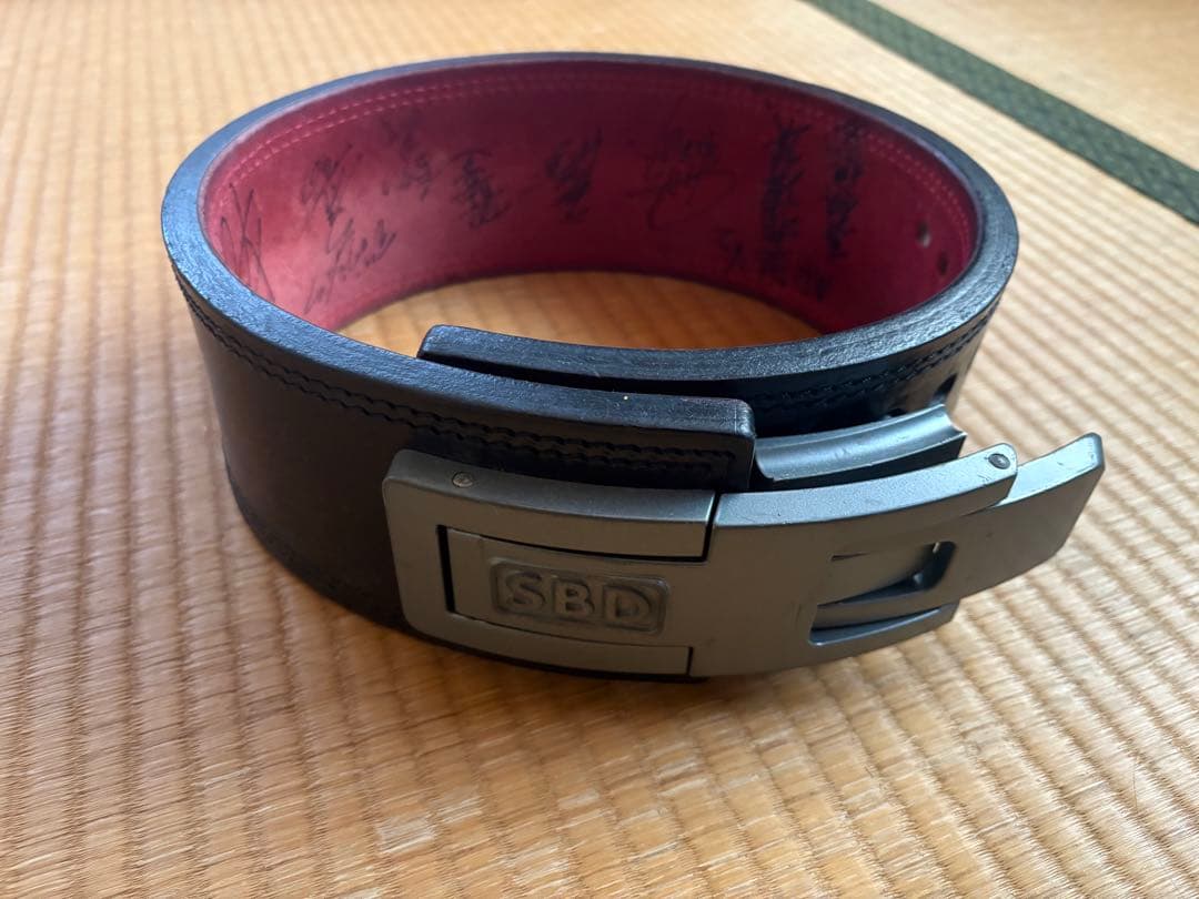 SBD パワーリフティングベルト 13mm Sサイズ サイン入り SBDパワーリフティングベルト13mm Sサイズ リニューアル前モデル