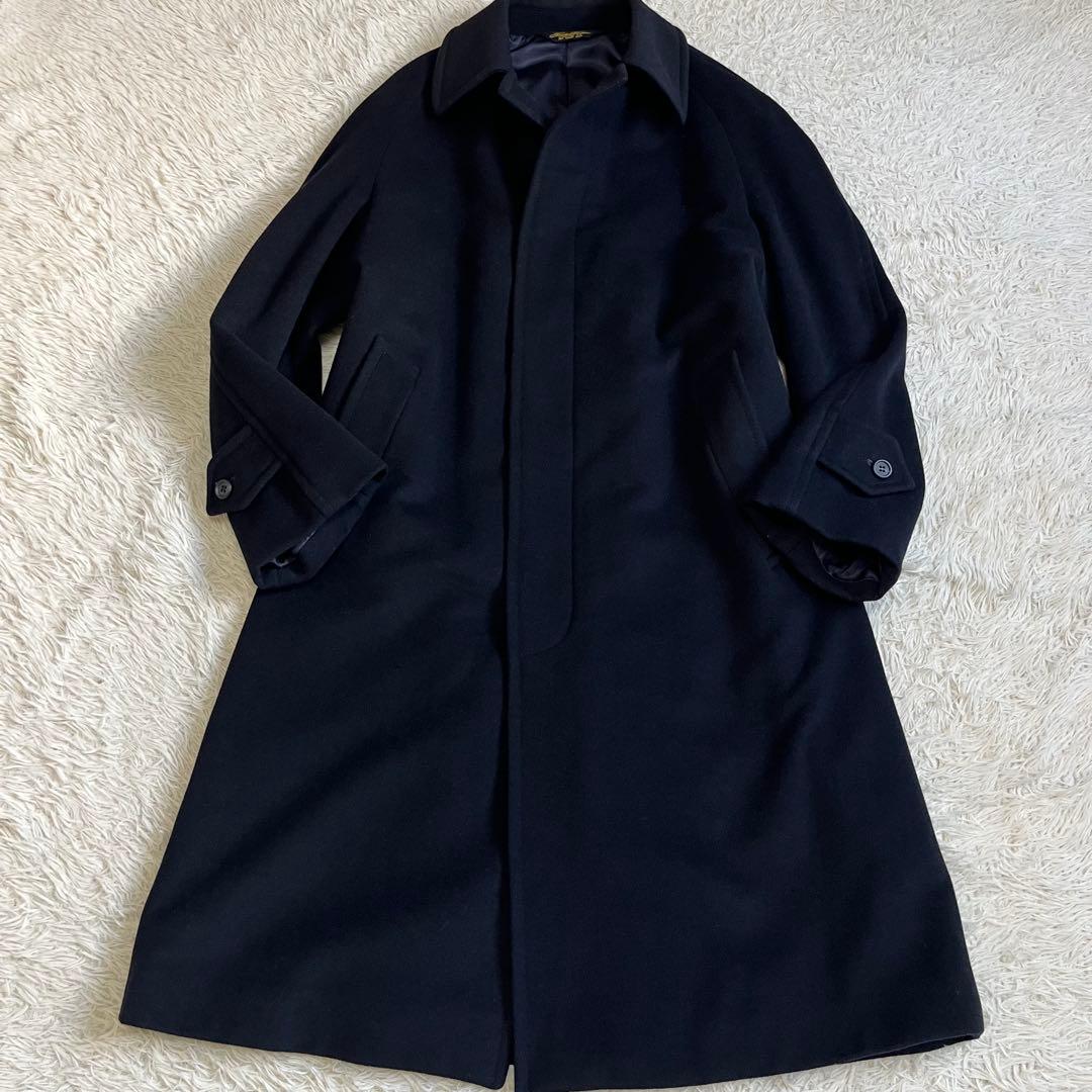 美品】ブルックスブラザーズ 比翼 ステンカラーコート カシミア混