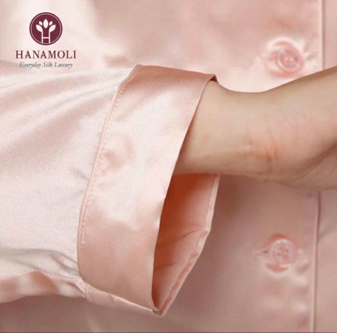 ⭐︎未使用⭐︎ シルク100% 絹 婦人 ピンクHANAMOLI 長袖 - メルカリ