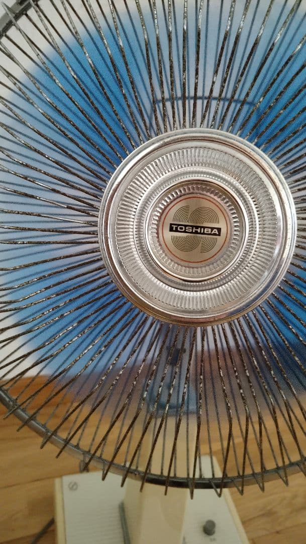 昭和レトロ 東芝扇風機 H-30AT 4枚羽根ブルー - メルカリ