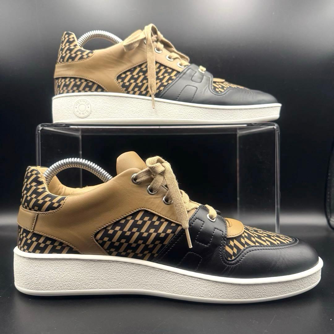 極美品】エルメス フリー スニーカー メンズ 総柄 Hロゴ サイズ27cm