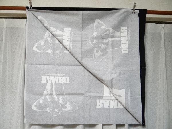 新品 80年代 ビンテージ 映画 ランボーⅢ シルベスター・スタローン 生地