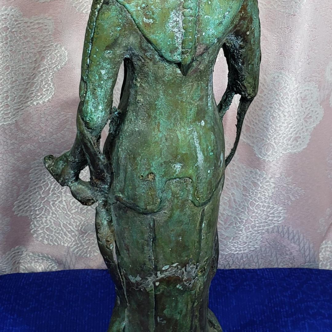 博物館級】◇新羅金銅観音菩薩立像 新羅仏 仏像◇検）天平仏 飛鳥仏