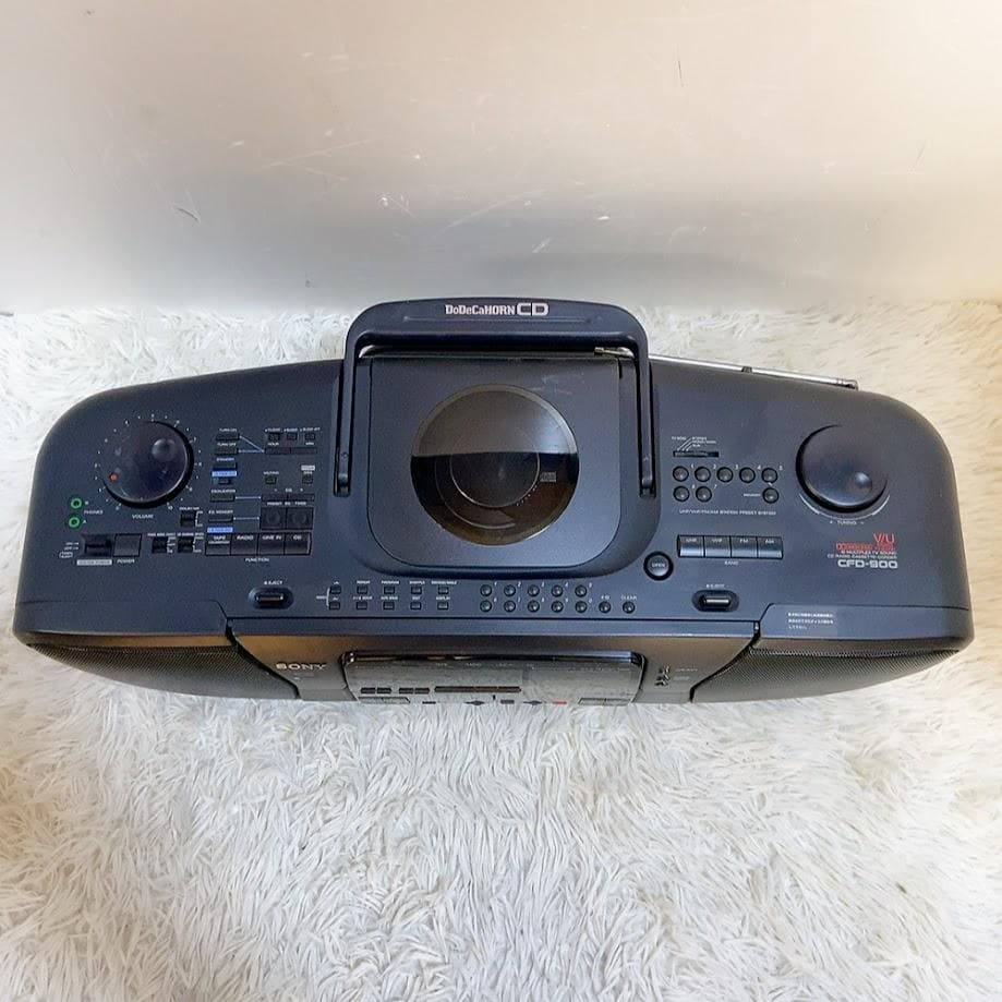 SONY CFD-900 CDラジカセ Wカセット ラジオ ドデカホーン - ラジオ