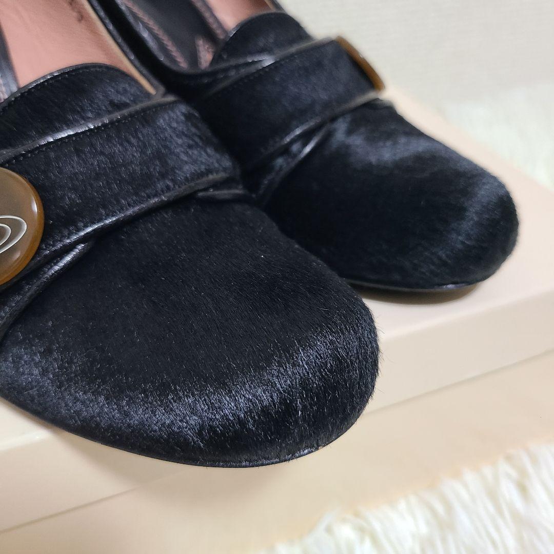 Vivienne Westwood ハラコ パンプス オーブ ロゴ 23.5cm