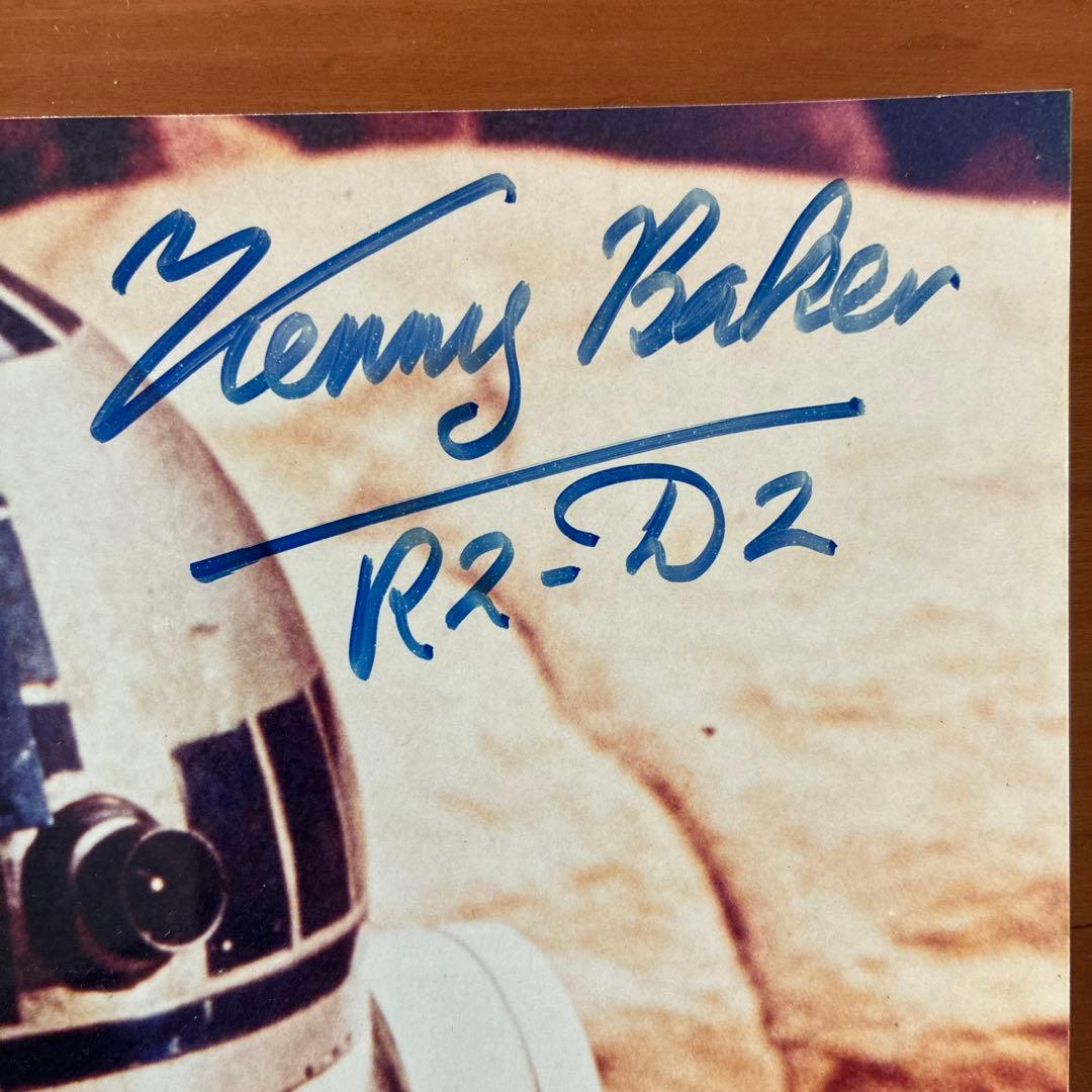 STARWARS R2D2 Kenny Baker サイン 写真
