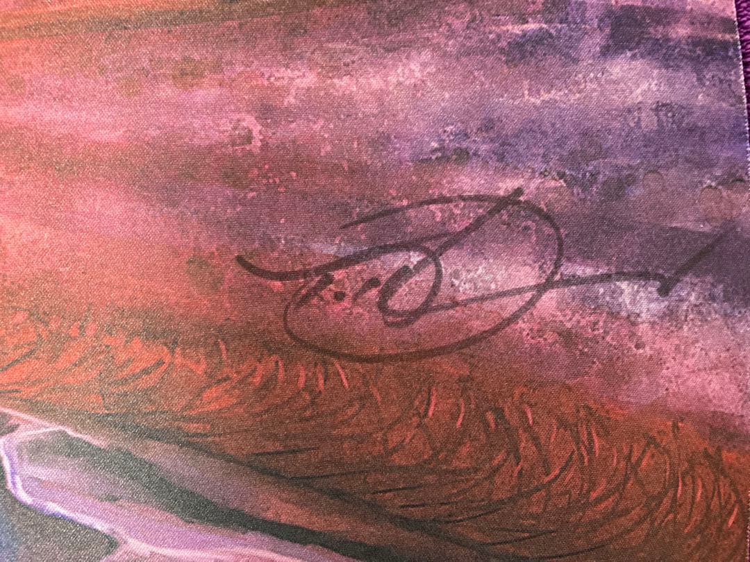 プレイマット 火想者ニヴ＝ミゼット（サイン入り）