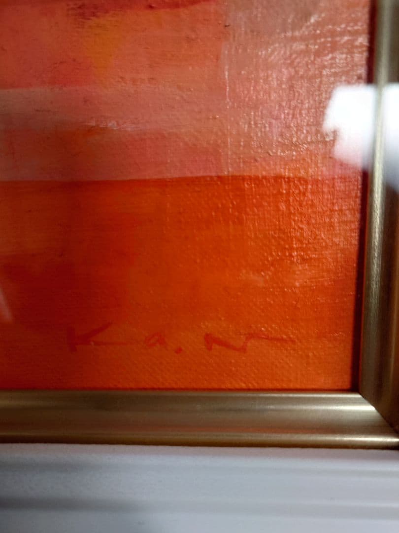 特価【真作保証、百貨店購入】10号、 油彩画、長門和恵