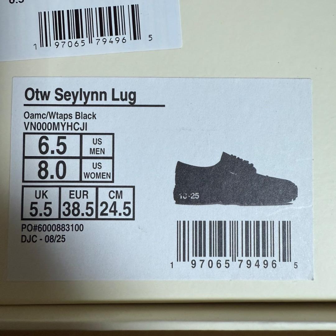 靴 24.5cm OTW SEYLYNN LUG WTAPS VANS OAMC