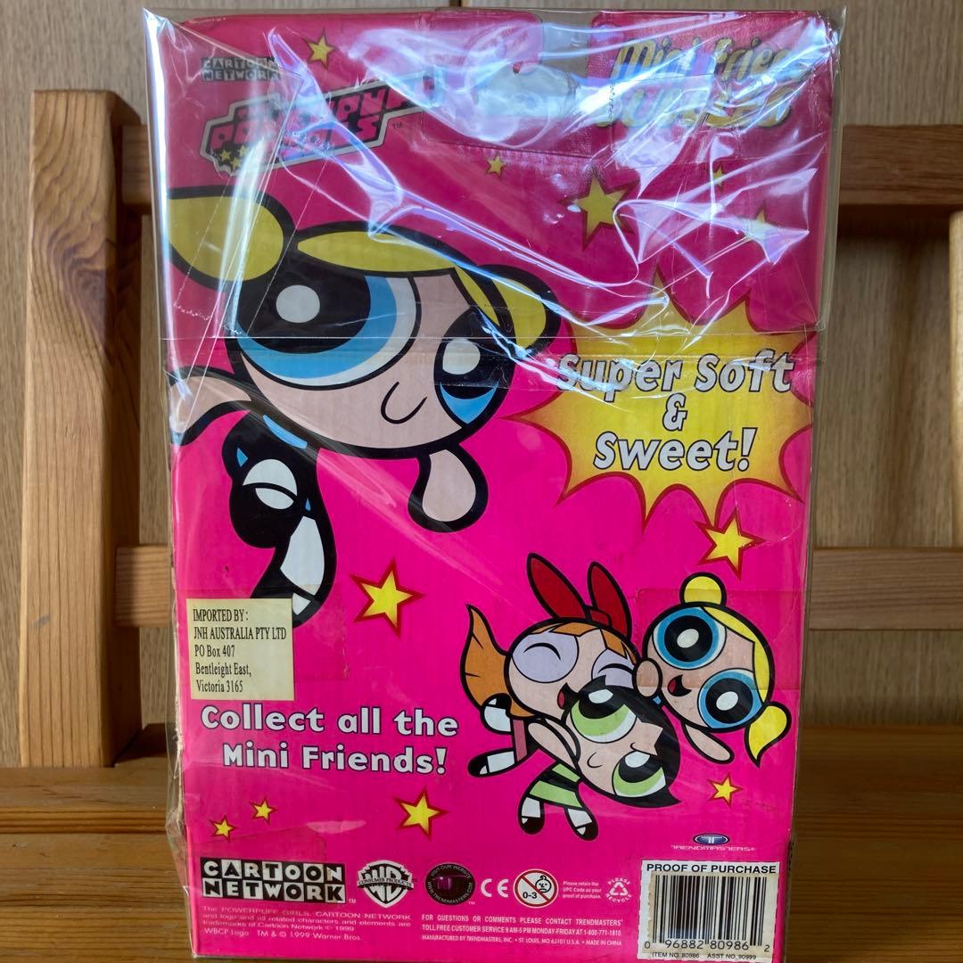 パワーパフガールズ、超激レアバブルスフィギア、ブロッサムぬいぐるみ2種類セット