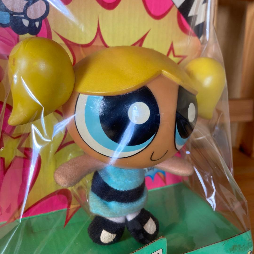 パワーパフガールズ、超激レアバブルスフィギア、ブロッサムぬいぐるみ2種類セット