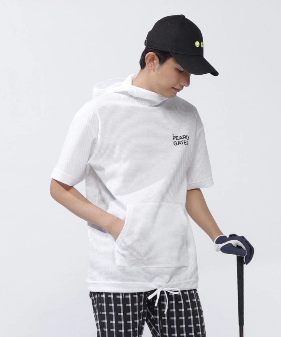 PEARLYGATESネオワッフル半袖フーディプルオーバーRelaxシリーズL