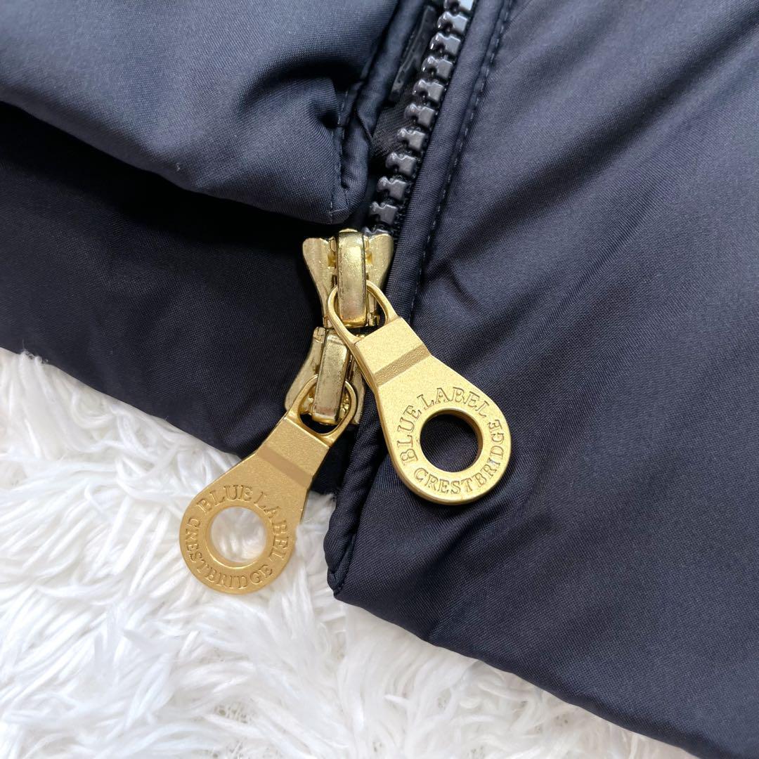 美品✨ブルーレーベルクレストブリッジ ダウンコート リアルファー