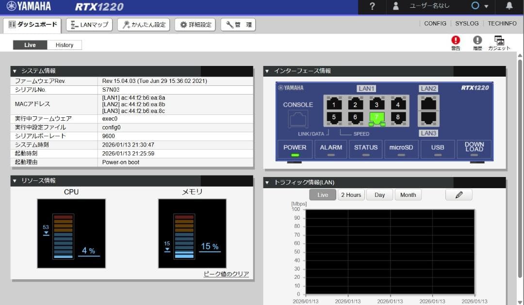 YAMAHA RTX1220 + RTX830 + RTXシリーズ専用棚板セット - メルカリ