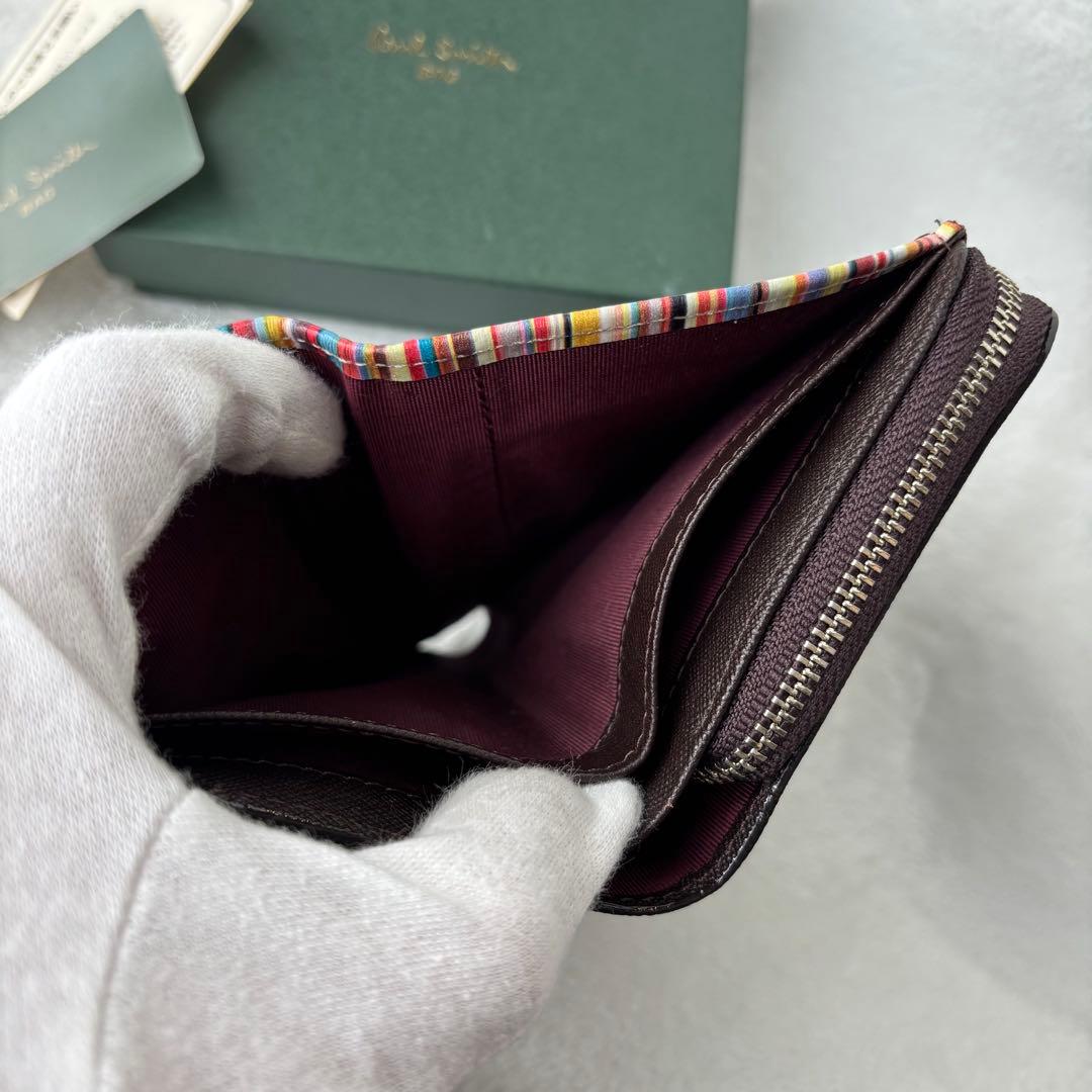 未使用保管品✨ポールスミス ジップストローグレイン 2つ折り財布